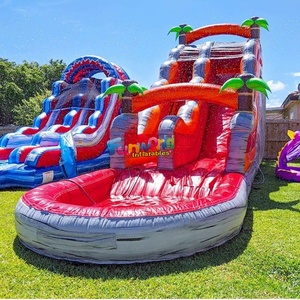 Commercial adultes animations pour les enfants château gonflable toboggan <span class=keywords><strong>juex</strong></span> gonflables tropical toboggan gonflables - Product Image 6