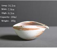 Vente en gros Bol à matcha en poterie d'argile brute de style japonais Service à thé japonais pour la fabrication de matcha Bol de 180 ml à la main avec bec verseur
