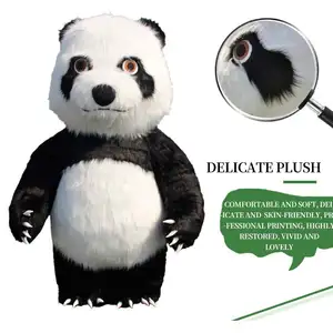 Dropshipping 2 Meters Custom Panda Plays Costume Cosplay Panda Plush Adult Fursuit Stage Performance Suit