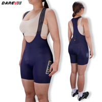 Darevie Vente en gros de salopettes de cyclisme sans couture pour femmes, fabrication directe d'usine, salopettes de vélo personnalisées pour femmes