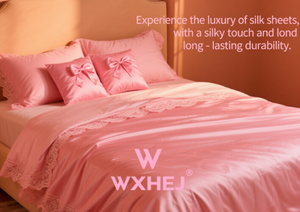 ผ้าปูที่นอนผ้าไหมแบบเรียบ สไตล์ยุโรป-อเมริกัน สัมผัสนุ่มสบาย สำหรับผู้ใหญ่ ผลิตตามสั่ง - Product Image 6