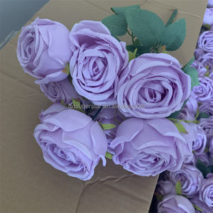 B-793 <span class=keywords><strong>Ramo</strong></span> <span class=keywords><strong>de</strong></span> Flores Artificiales en Oferta, <span class=keywords><strong>Rosas</strong></span> Púrpuras al por Mayor, <span class=keywords><strong>Rosas</strong></span> Grandes Artificiales, <span class=keywords><strong>Ramo</strong></span> <span class=keywords><strong>de</strong></span> <span class=keywords><strong>Novia</strong></span> con 9 Cabezas <span class=keywords><strong>de</strong></span> Rosa - Product Image 4