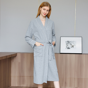 Vente en gros de <span class=keywords><strong>peignoir</strong></span> de luxe en <span class=keywords><strong>coton</strong></span> biologique de haute qualité, <span class=keywords><strong>peignoir</strong></span> kimono en <span class=keywords><strong>coton</strong></span> éponge gaufré - Product Image 4