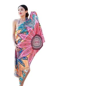 Toalla de playa de gamuza de secado rápido de microfibra de etiqueta privada personalizada para la playa - Product Image 2