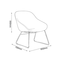 Chaise en polyuréthane moulé en mousse de haute qualité au design moderne pour chaise de loisirs dans le salon