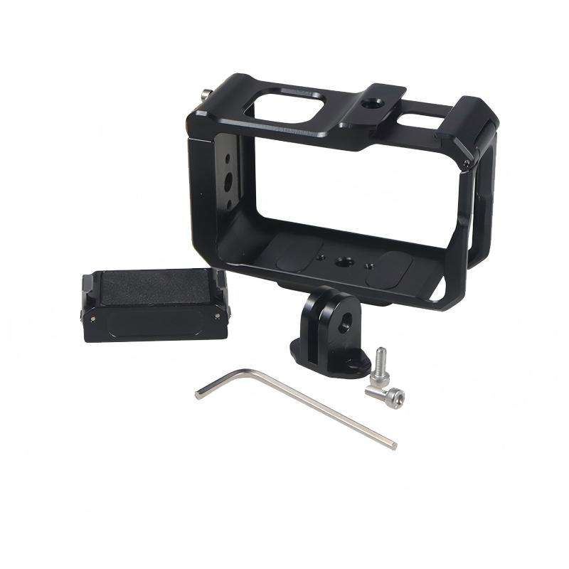 HONGDAK Flash Installation Expansion Cage Anti Scratch and Anti Drop Protection for DJI Action 3