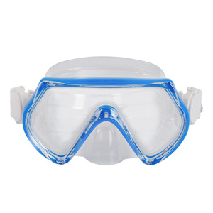 Asy Children's Diving Mask <b>Large</b> <b>Frame</b> Anti Fog Sky Blue For Swimming - Product Image 1