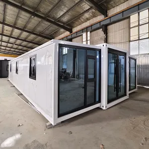 Competitive Price Prefabricated Steel Frame House Expandable Modular Homes Luxury Villa Modern Extendable Container House