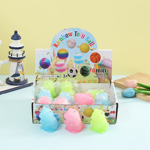 Juguete de descompresión con sonido de ballena, adorno creativo de ballena azul, adornos de animales con simulación de hielo, fuente de regalos - Product Image 4