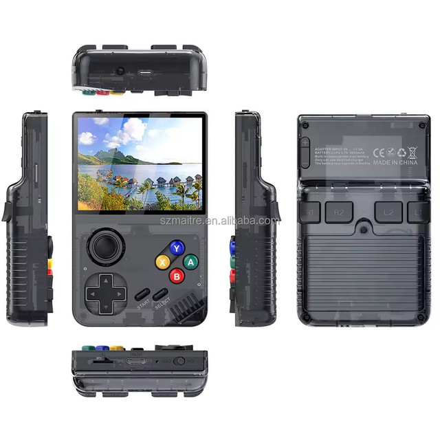 M19 Mini Handheld Game Console 3.5 Inch HD IPS Screen Factory Wholesale Support WI-FI 64GB Retro Pocket Game Playing Machine