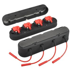 Tapa de Válvulas de Fibra de Carbono Seca Negra Nueva MATCHWAY, en Existencia en EE. UU., con Cable de Alto Voltaje y Bobina de <span class=keywords><strong>Encendido</strong></span> para LS1/LS2/LS3/LS6 - Product Image 2