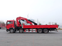 Grue à flèche articulée de 16 tonnes montée sur camion 8x4, grue à bras pliable pour les projets de construction et de logistique en Afrique