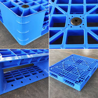Fabricant de palettes en plastique 1200x1000 mm, à mailles antidérapantes, simple face, 4 voies, industrielles, trois patins, norme Euro, en plastique