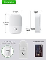 ZHILAI Mini capteur de lumière verte ABS, économie d'énergie, réglage de la luminosité, variateur d'intensité, moderne, certifié FCC, CRI 80 LED