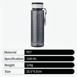 Botella de Agua Deportiva Personalizada de 1000 ml, Botellas de Agua de Plástico Portátiles para Exteriores, Botella Deportiva de Plástico al por Mayor con Logotipo - Product Image 4