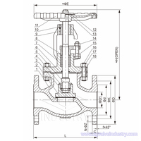 Vannes à soupape en acier moulé de type angle PN16/PN25/PN40 DN15 GG/GS-C25/SS304/SS316 à bon prix
