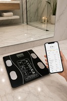 Pèse-personne intelligent pour la perte de poids, pèse-personne numérique Bluetooth avec application pour le suivi de la composition corporelle et de l'IMC