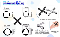 Clé universelle pour cabine de camion lourd - Clés en acier inoxydable de type croix/T pour armoire de commande électrique - Marque YH - Modèle YH20