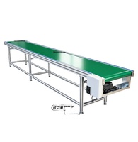 Konveyor Sabuk Lini Perakitan Kecil, Sabuk PU Food Grade, Profil Aluminium untuk Mesin Cetak Injeksi, Transportasi Paket