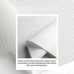 SAMADHI Built-In Cordless Roller <b>Shades</b> Textured Fabric Light Filtering <b>Window</b> Blinds Custom Size For Bathroom Kitchen Home - Product Image 4