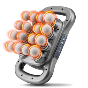 Pistola de Masaje Corporal Eléctrica Recargable de 16 Cabezales con Logotipo Personalizado, para Masaje Muscular Profundo y Fascial, con Vibración, para Fitness, con Logotipo en la Pistola - Product Image 1