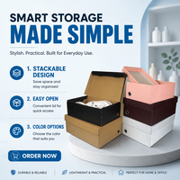 Boîtes d'emballage personnalisées, boîte de 2 pièces avec couvercle, boîte de rangement pour chaussures en kraft écologique, boîte en carton ondulé personnalisée