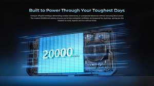 Téléphone mobile robuste 6,8 pouces 5G 12+512 Go, appareil photo principal 108 MP, 20000 mAh, Android 16, smartphone étanche Oukitel WP61 - Product Image 3