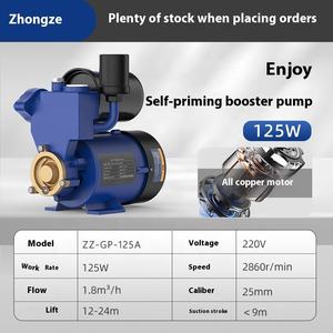 مضخة كهربائية منزلية بالكامل <span class=keywords><strong>GP125</strong></span> من الحديد الزهر مضخة طرد مركزي ذاتية التحضير لمكيف الهواء - Product Image 6