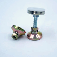 Supports de nivellement industriels robustes à pied pivotant en métal avec tige filetée M8 M10 M12 M16 et trou fileté