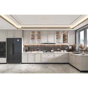 Gabinetes de Cocina Profesionales Totalmente Personalizados con Acabado Lacado o Laminado para Exportación Minorista con Gabinete de Isla - Product Image 4