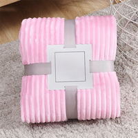 Plaid en flanelle Amity, couverture de canapé, couverture de yoga unie en flanelle, couverture de voyage douce, vente en gros