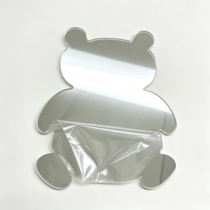 Wholesale Bear Shaped PC Self Adhesive <b>Mirror</b> Safety Plastic <b>Mirror</b> for Kids Room <b>Wall</b> Decor - Product Image 1