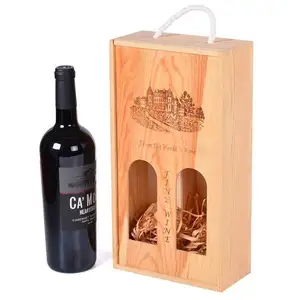 Marca GIF poliestireno plug lucary embalaje regalo Eva protector babero pulpa franzia líquido caja de vino de madera