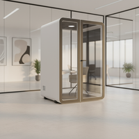 Cabines de confidentialité mobiles UNIBOOTH au design moderne, durables et insonorisées, pour bureaux, maisons, hôtels, écoles, gymnases, salons, centres commerciaux, de précision