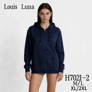 Felpa con cappuccio da donna Louis Luna con cerniera e maniche lunghe M/L XL/2XL Abbigliamento casual autunno inverno - Product Image 3