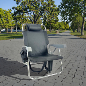 Sedia a Sdraio Pieghevole in Metallo Leggero di Alta Qualità, Personalizzabile, per Campeggio e Spiaggia, con Cuscino e Borsa Portaoggetti, Sillas De <span class=keywords><strong>Playa</strong></span> - Product Image 3