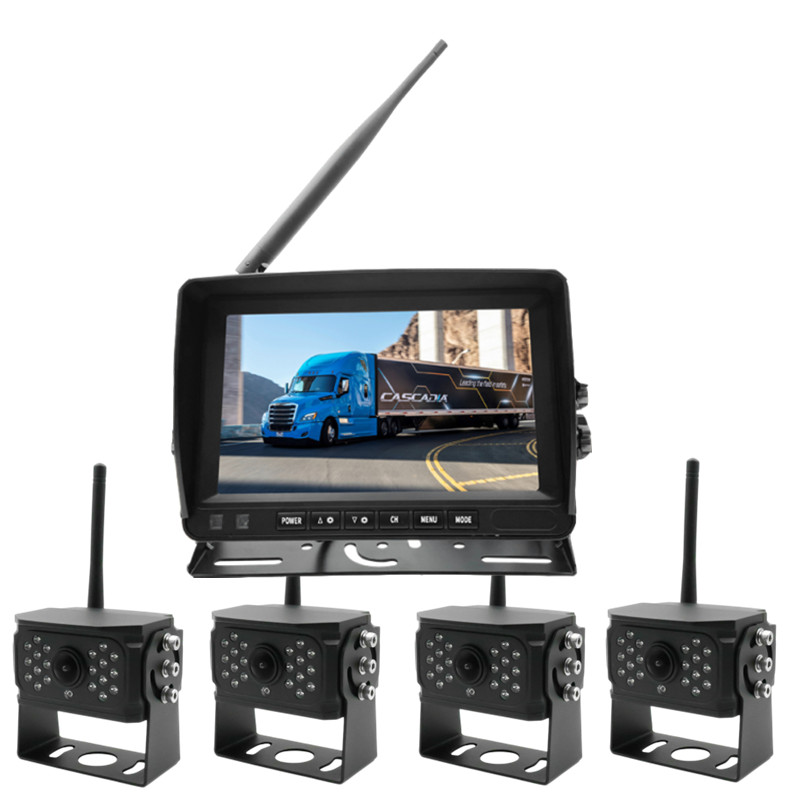 1080P 7 "moniteur + 4 caméras