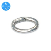 Fermoir à ressort en acier inoxydable poli brillant pour collier et bracelet de fabrication de bijoux de bricolage