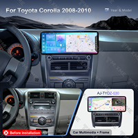 Autoradio compatible avec TOYOTA COROLLA 2008-2010 avec navigation GPS, Carplay, WIFI, écran tactile, amplificateur, Android 15