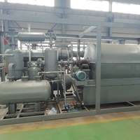 Usine de pyrolyse de déchets plastiques à petite échelle de 500 kg montée sur patins, machine de recyclage de traitement du caoutchouc, pièces détachées de pyrolyse