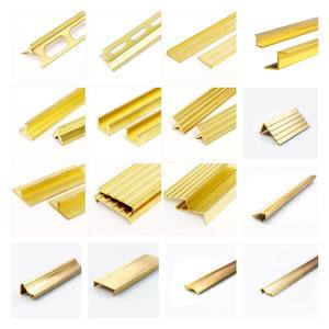 ที่ตกแต่งขอบกระเบื้องทำจากทองสัมฤทธิ์มุมรูปตัว L ทำจากทองเหลืองธรรมชาติหรูหราทำจากโลหะ - Product Image 6