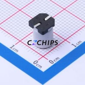 Condensateur électrolytique hybride solide-liquide en aluminium SMD, 118EC239, D6.3xL9mm, 220uF, 20%, 25V - Product Image 2