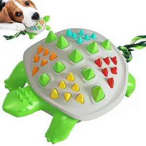 الأكثر مبيعًا لعبة مضغ الكلب المولي التفاعلية على شكل سلحفاة ألعاب متعددة الوظائف مصممة للكلاب