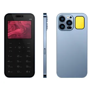 2024新产品i15 3.0英寸2G GSM三重Sim 3 sim卡手机低价带强发光二极管手电筒