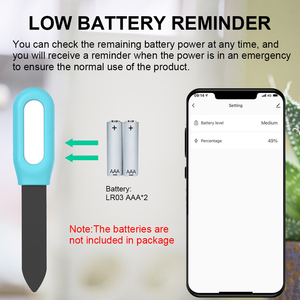 ทูย่า เซ็นเซอร์วัดความชื้นในดิน อุปกรณ์ตรวจจับความชื้นอัจฉริยะ พร้อมวัดอุณหภูมิ ตรวจสอบแบบเรียลไทม์ สำหรับใช้งานกลางแจ้งและโรงแรม - Product Image 6