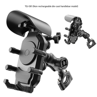 Support de téléphone portable pour moto, antichoc, anti-vibration, avec charge rapide filaire/sans fil, support de navigation pour véhicule électrique