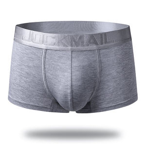 <span class=keywords><strong>JOCKMAIL</strong></span>-Calzoncillos de alta calidad para hombre, calzoncillos transpirables de rayón de color sólido con logotipo de impresión digital, calzoncillos para jóvenes - Product Image 1