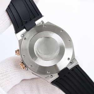 High-end Luxury Mens Watch <b>Rose</b> Gold Brown Dial Brown Rubber Strap Self-winding Dual Time Power Reserve Day Night Date New 2026 - Product Image 4