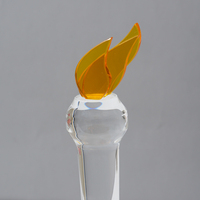 Trophées et médailles personnalisés en cristal biseauté pour les salons professionnels