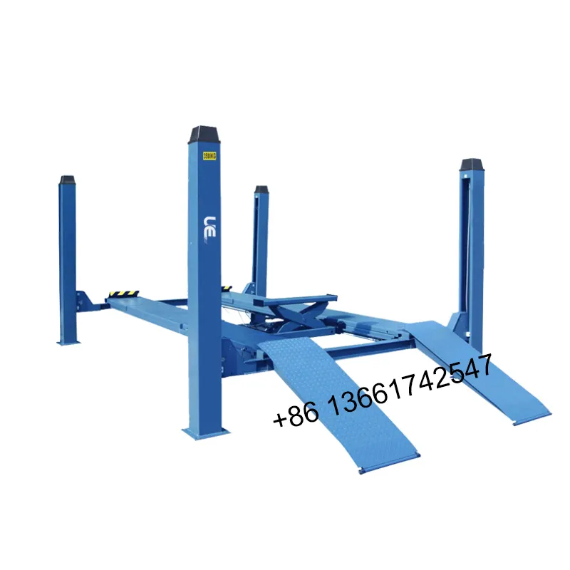 UE-3.5F4 De Posicionamento Da Roda Alinhador de Rodas Especial de Quatro Pós Elevador altura de elevação Quadrática 4 Post Elevador Do Carro